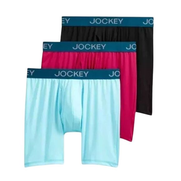 Jockey Generation‎ Men's Microfiber Stretch Long Leg Boxer Briefs Size L  36-38" - Picture 1 of 5